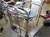Medical Supplies Lot- Walkers, Potty Chairs,