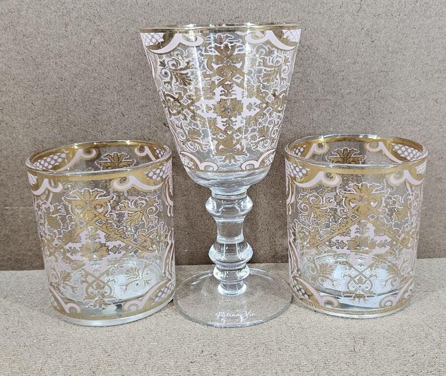 3pc Patina Vie Bellissimo Glass Set