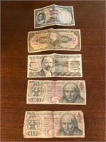Foreign Paper Money (Incl. Mexico & Brazil)