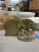 bronze bookends