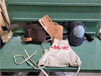 VARIOUS TOOL BELT POUCHES, KNEE PADS