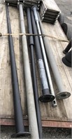 Lot of 6 Industrial Light and Flag Poles