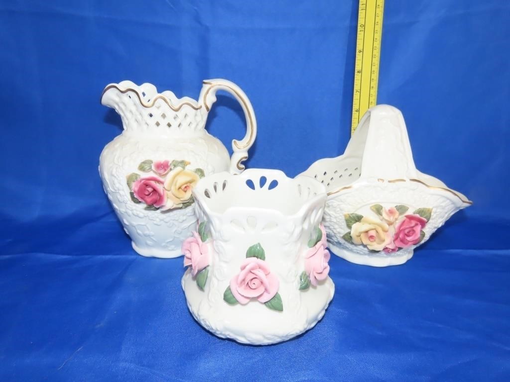 Flower Pitcher, Basket, & Planter