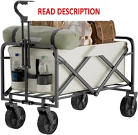 Collapsible Wagon  Folding Cart  Black