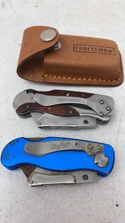 Craftsman & Sheffield Folding Utility Knives