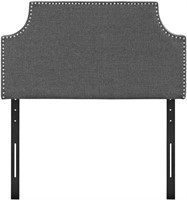 Laura Linen Upholstered Twin Size Headboard