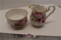 Royal Albert "Princess Anne" Cream And Sugar