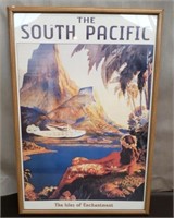Pretty Advertising Poster of The South Pacific.