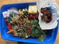 Tote Box of Christmas, Lighted Garland,