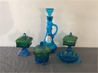 Vintage blue/green glass