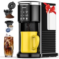 Hot and Iced Coffee Maker for K Cup and Ground Cof