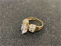 14K GOLD CUBIC ZIRCONIA RING