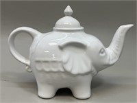 Whimisical White Elephant Teapot