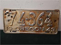 Vintage Oregon license plate