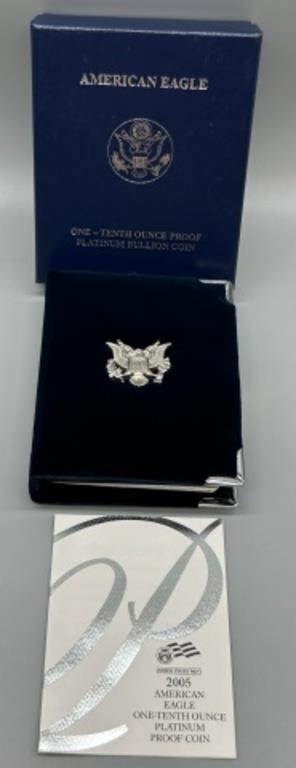 2005 W American Eagle Platinum Proof Coin w/COA