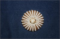 Vtg Miriam Haskell Pin w/ Seed Beads