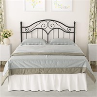 READ Queen Vintage Metal Bed Frame W/Headboard