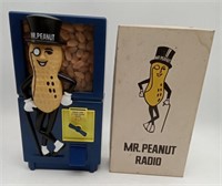 (JK) MR Peanut  Bank , And Radio 12 " Tall
