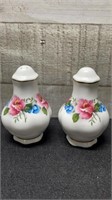 Bone China Floral Salt & Pepper Shakers Made In En