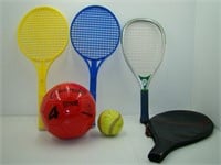 Sporting Goods: Rackets, SoftBall and Soccer Ball