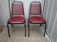 Pair of Stackable Chairs