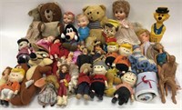 Lot of Various Vintage Dolls & Action Figures