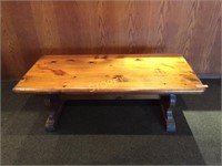 Solid Wood Waiting Bench - 48 x 22 x 16