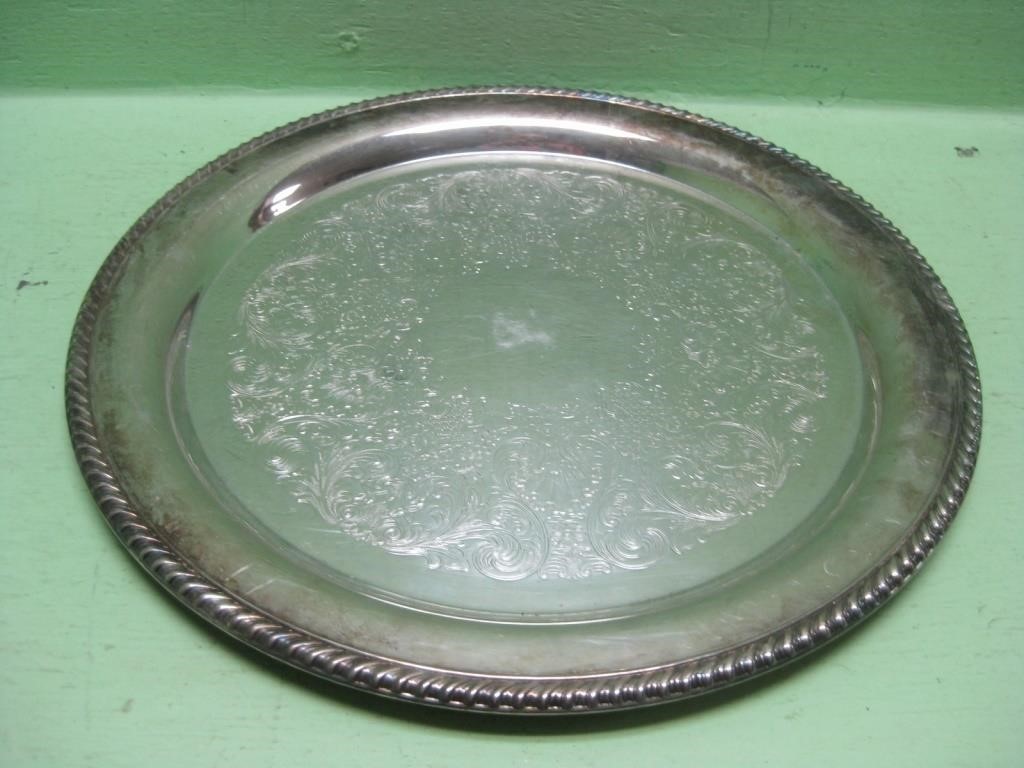 WM Rodgers #272 Etched Serving Tray