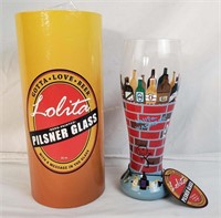Lolita Hand Painted Pilsner Glass