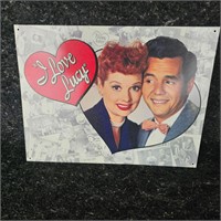 I Love Lucy Metal Sign