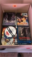 Box full of DVDs