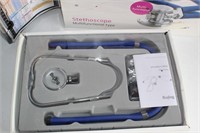 Bojing Blue Stethoscope (NIB) & Foldable Metal