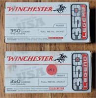 2X BID - 2 BOXES OF WINCHESTER 350 LEGEND AMMO