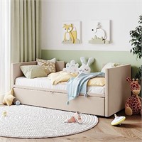 YUNLife&Home Twin Size Upholstered Daybed with