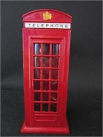 Metal English Telephone Booth 5.5"H x 2.25"W