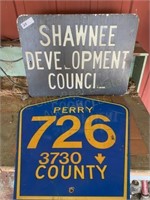 Shawnee Development & Perry County Sign