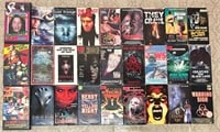 Horror VHS lot of 27. Obscure titles. LOOK.