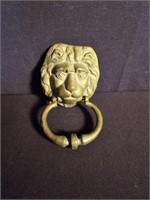 BRASS LION DOOR KNOCKER