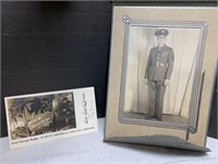 VINTAGE MILITARY PHOTO AND CARD COMBAT RECORDS