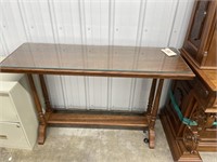 Glass Top Sofa Table 48"L x 16"W x 30"H