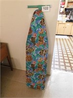 Aqua ironing board with African print cover