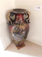 Beautiful African large vase, handle broken on