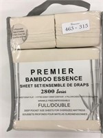 New Premier Bamboo Full/Double 6pc Sheets Set