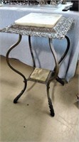 Antique Onyx & brass side table