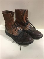 Lariat Soft Toe Leather Work Boots size 12