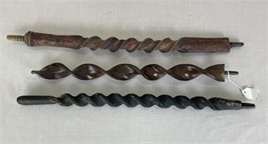 Twisted Native American Pipe Stems