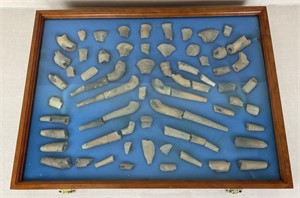 Pottery Native American Pipe Fragments