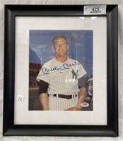 Mickey Mantle Framed Autographed Photo