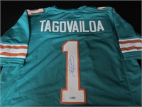 DOLPHINS TUA TAGOVAILOA SIGNED JERSEY COA