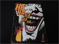 MARK HAMILL SIGNED JOKER TIN SIGN RCA COA